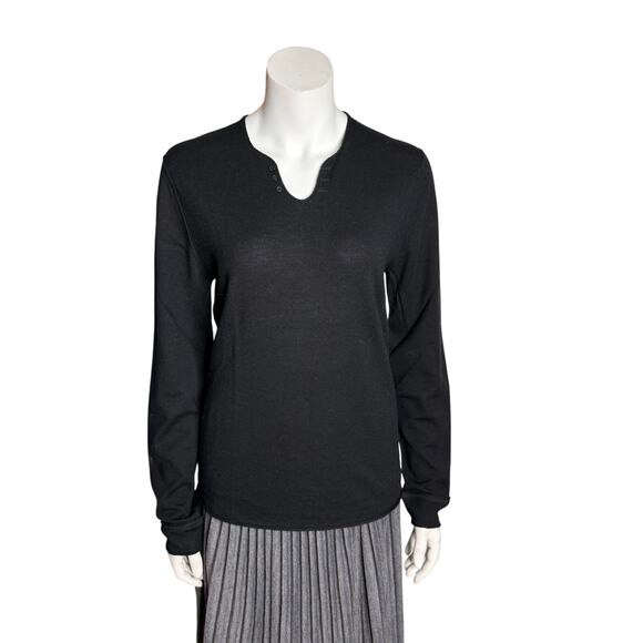 Zadig & Voltaire Sweater Women's Small 100% Merino Wool Skull Graphic Black - Picture 2 of 7